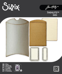 Sizzix Thinlit Die Set 5PK – Vault Pillow Box + Bag by Tim Holtz
