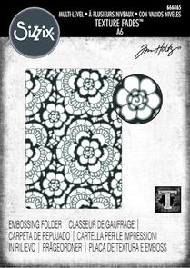 Sizzix Tim Holtz Embossing Textured Impression Folder - Vault Lace by Tim Holtz