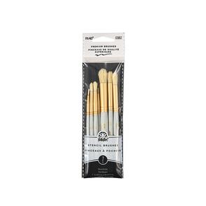 FolkArt Short Handle Stencil Brush Set