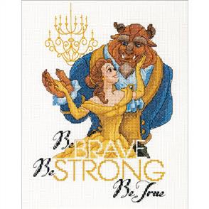 Dimensions Disney Princess Counted Cross Stitch Kit - Beauty & the Beast