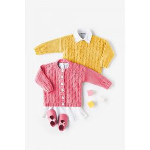 DMC Baby Cotton Sweater & Cardigan Pattern / Kit
