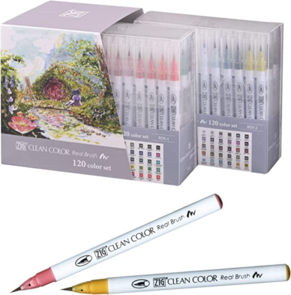 KURETAKE ZIG Clean Colour Real Brush - 120 colours