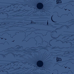 Andover Fabric Alison Glass - Between - Dwell Dusk