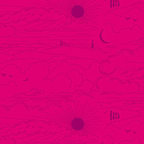 Andover Fabric Alison Glass - Between - Dwell Sunrise