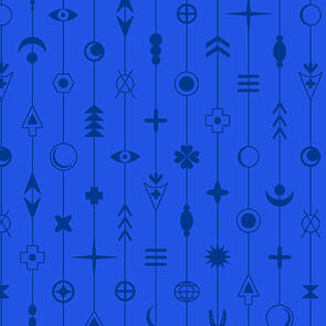 Andover Fabric Alison Glass - Between - Gaze Cobalt
