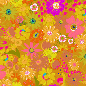 Andover Fabric Alison Glass - Between - Open Eyed Amber