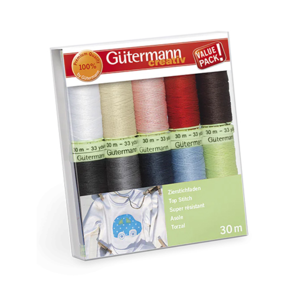 Gutermann Top Stitch -Set – 10 Spools