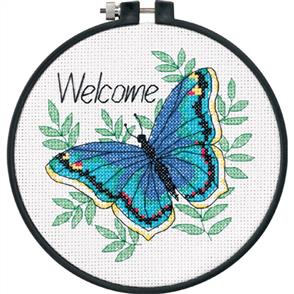 Dimensions Learn-A-Craft Counted Cross Stitch Kit - Welcome Butterfly