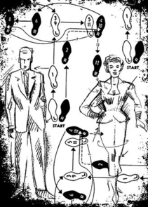 Stampers Anonymous Tim Holtz Cling Stamp 2.5"X3.5" Rubber Components - Dance