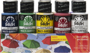 FolkArt Multi-Surface Acrylic 59Ml Basics Set 10