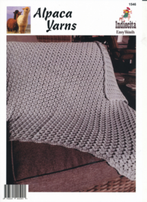 Alpaca Yarns 1546 DK Baby Blanket -  Crochet Pattern / Kit