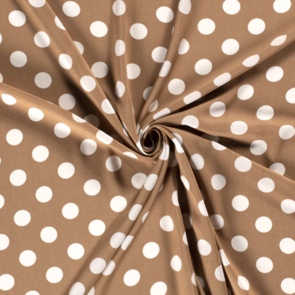 Nooteboom Viscose Poplin - Dot Pattern #19060 - Colour 53 - Camel