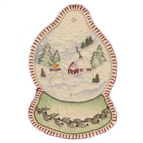 Chickadee Hollow Christmas Keepsakes Ornament - Vintage Christmas Snowglobe