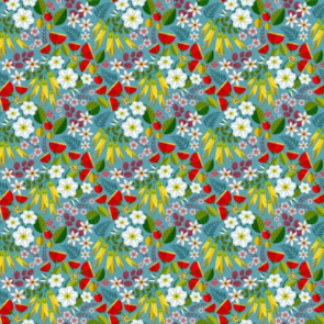 Nutex Kiwiana Folk tails - Floral Blue