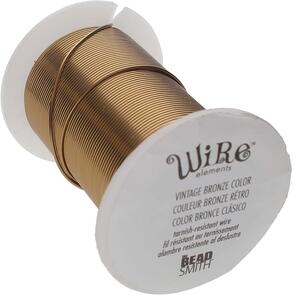 The Beadsmith Antique Brass Colour Wire