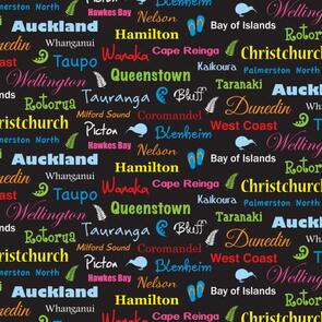 Nutex Kiwiana Fabric - Destinations