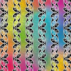 Nutex Kiwiana Fabric - Koru Multicolour