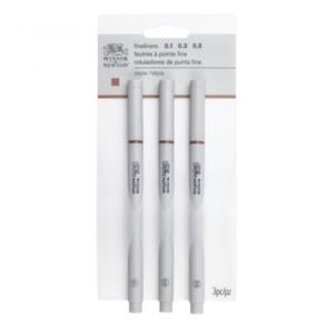 Winsor & Newton Fineliner Set/3 - Sepia