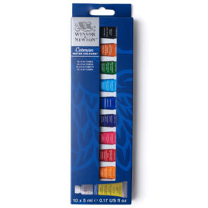 Winsor & Newton Cotman Watercolour 5ml Set 10pc