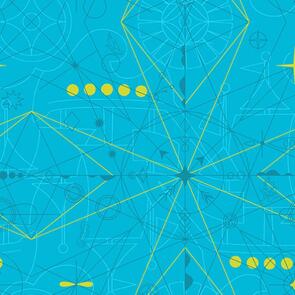 Andover Fabric Alison Glass - Sun Prints 2022 - Water Compass