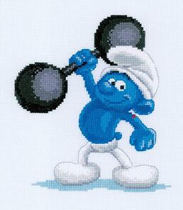 Vervaco Cross Stitch Kit - The Smurfs Hefty #1