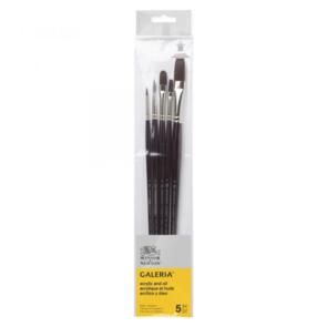 Winsor & Newton Galeria Acrylic Brush Set/5 Lh V1