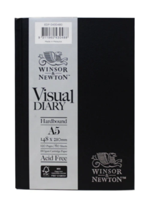 Winsor & Newton Hardcase Visual Diary, 110gsm 120page