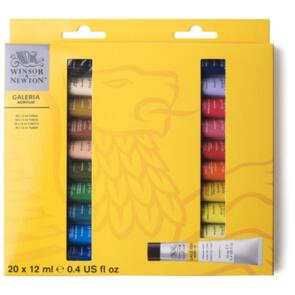Winsor & Newton Galeria Acrylic Set - 12ml Set 20pc