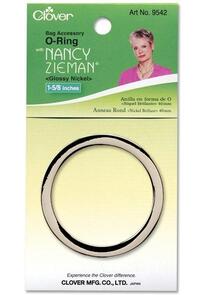 Clover O-Ring 40mm Nickel | Nancy Zieman