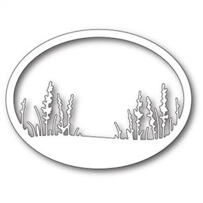 Memory Box Die - Wildflower Oval Frame