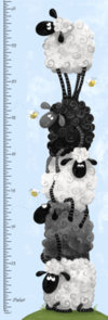 Susybee Lewe the Ewe - Height Chart Panel