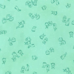 Robert Kaufman Bunny Lane - Bunnies - Mint
