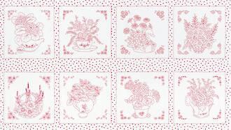 Robert Kaufman ADZ-19040-3 RED 24"/ 60cm Panel