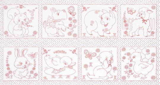 Robert Kaufman ADZ-19415-3 RED 24"/ 60cm Panel