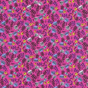 Robert Kaufman Hello Lucky! Wild & Free AIL-19559-110 Hot Pink