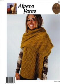 Alpaca Yarns 1139 - Chevron Wrap - Knitting Pattern / Kit