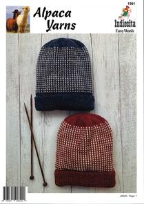 Alpaca Yarns 1561 Two Tone Beanie - Knitting Pattern