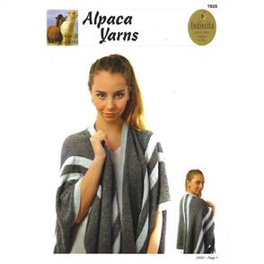 Alpaca Yarns 1925 Blanket Cape - Knitting Pattern / Kit