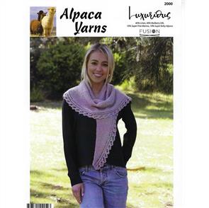 Alpaca Yarns 2000 Lace Edge Shawl - Knitting Pattern / Kit