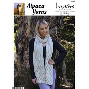 Alpaca Yarns 2003 Lace Scarf - Knitting Pattern / Kit