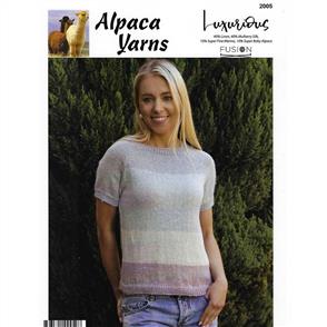 Alpaca Yarns 2005 Stripe Top - Knitting Pattern / Kit