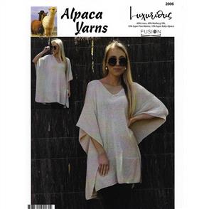 Alpaca Yarns 2006 Throw Over Top - Knitting Pattern / Kit