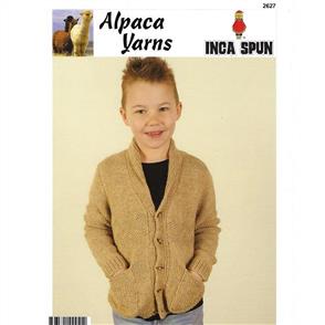 Alpaca Yarns 2627 Zig Zag Cardigan - Knitting Pattern / Kit