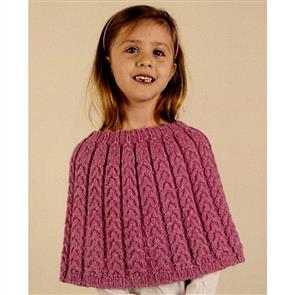 Alpaca Yarns 2628 Cable Poncho - Knitting Pattern