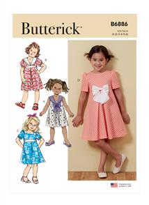 Butterick Pattern 6886 Children's Dress