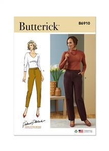 Butterick Pattern 6910 Misses' Contour Band Pants by Palmer/Pletsch