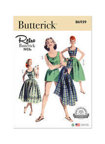 Butterick Misses' Playsuit, Midriff Blouse, Shorts and Skirt