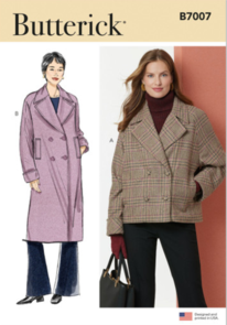 Butterick Sewing Pattern Misses' Jacket and Coat B7007