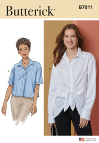 Butterick Sewing Pattern Misses' Shirts B7011