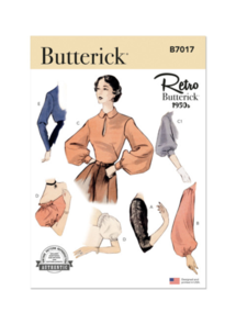 Butterick Sewing Pattern 1950s Set of Sleeves for Dresses and Blouses B7017